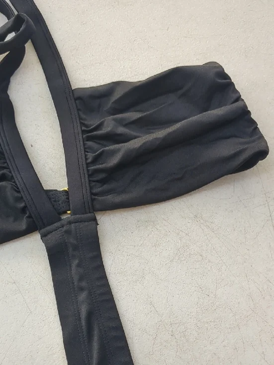 Nicolita Black Cut-Out Monokini One-Piece Swimsuit - Picture 4 of 8